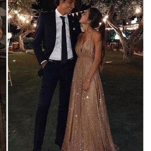 Gold prom dress - loved it but just a little long for me! I’m 5’1” :)
